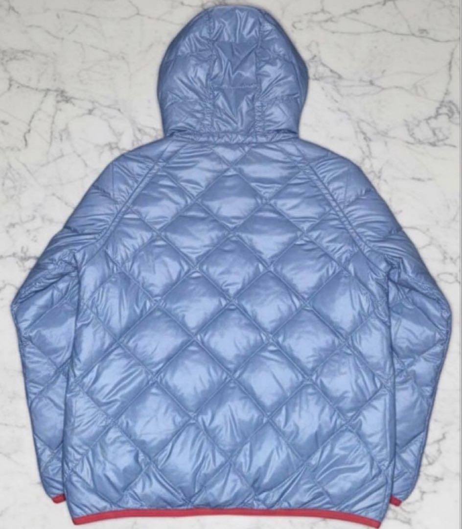 【人気色‼️】mont-bellダウンジャケットキルティングリバーシブル水色/赤