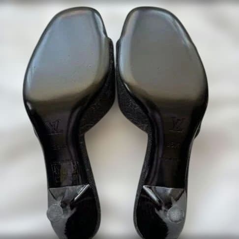 【美品✨️】Louis Vuitton ブラック ミュール リボン 35.5