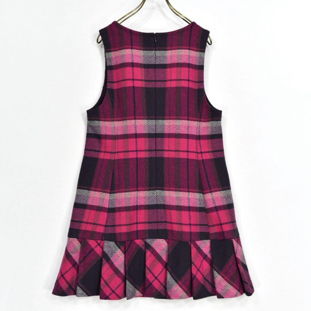 バーバリーブルーレーベル　ジャンパースカート　ワンピース　ピンクノバチェック