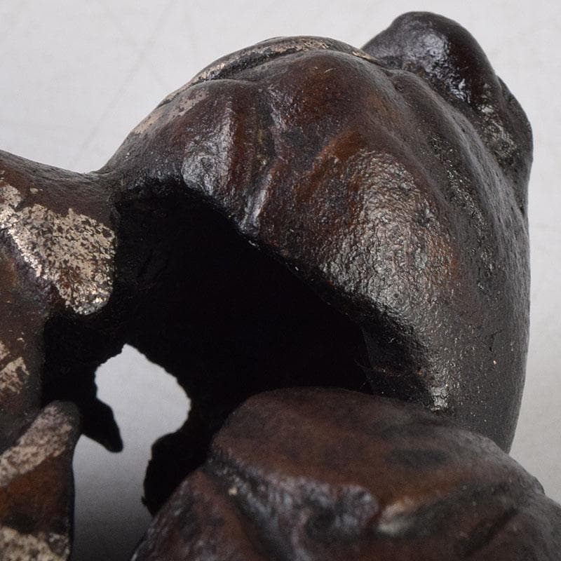 釜師　十三代　宮崎寒雉作　鋳銅　蓋置　共箱　V　9047