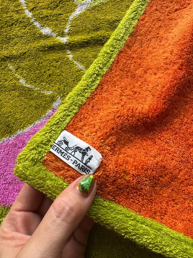 K*★様 お値下げ中　美品 エルメス ビーチタオル ラグマット カバ