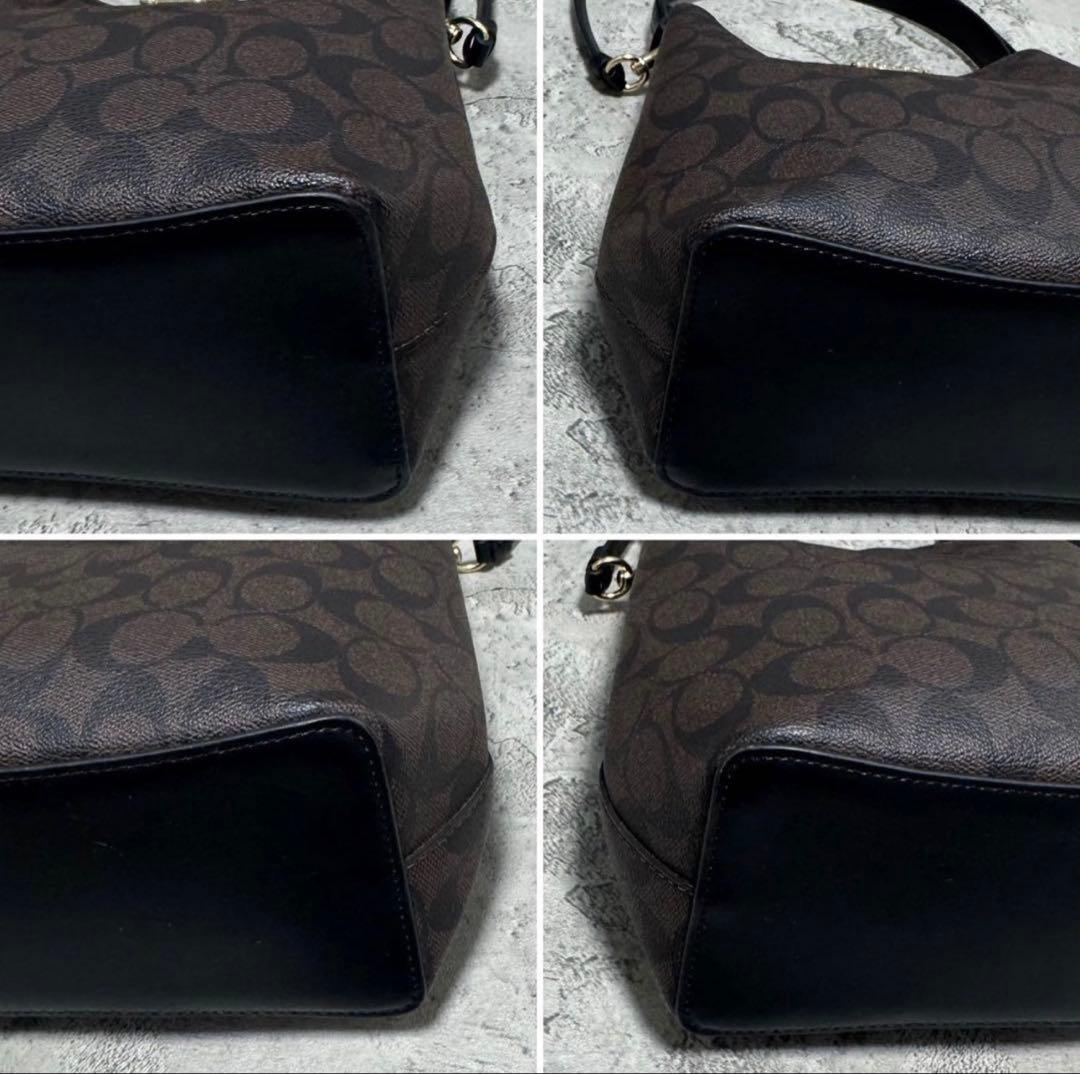 COACH ダークブラウン ハンドバッグ