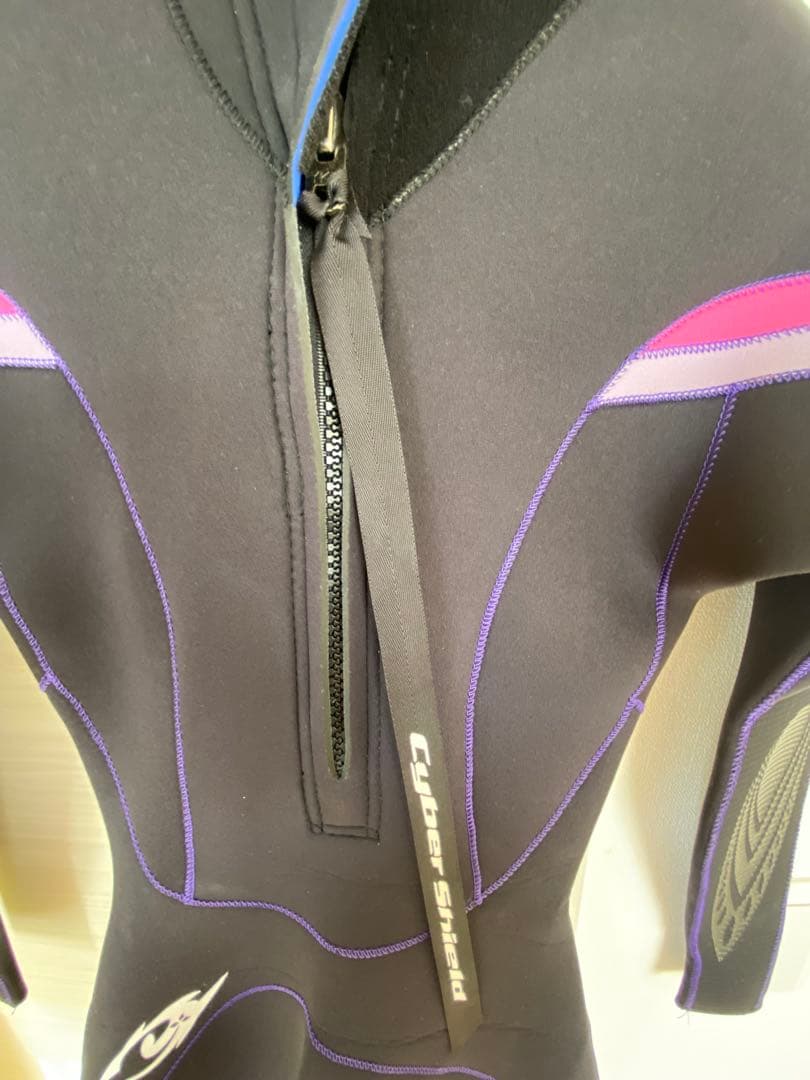 cyber フルスーツ 黒 紫 ピンク レディース フルオーダー 3mm