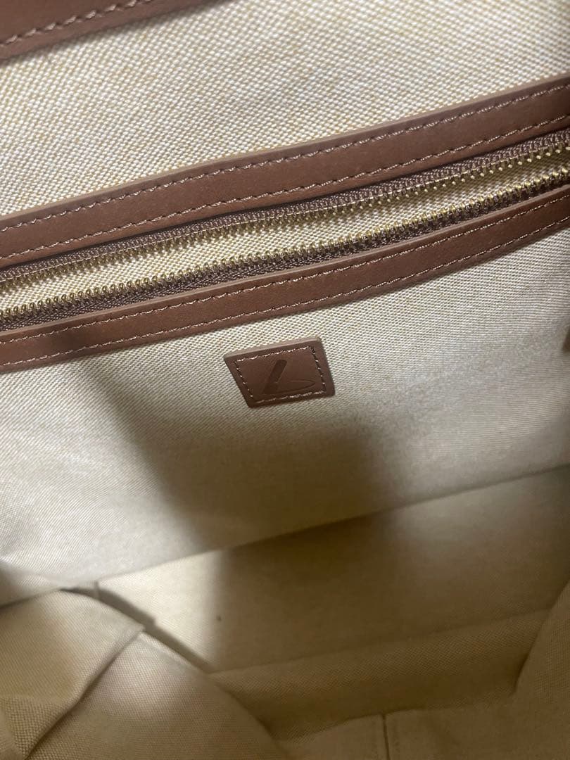 美品　土屋鞄　プリソワ　トートバッグ　ブラウン