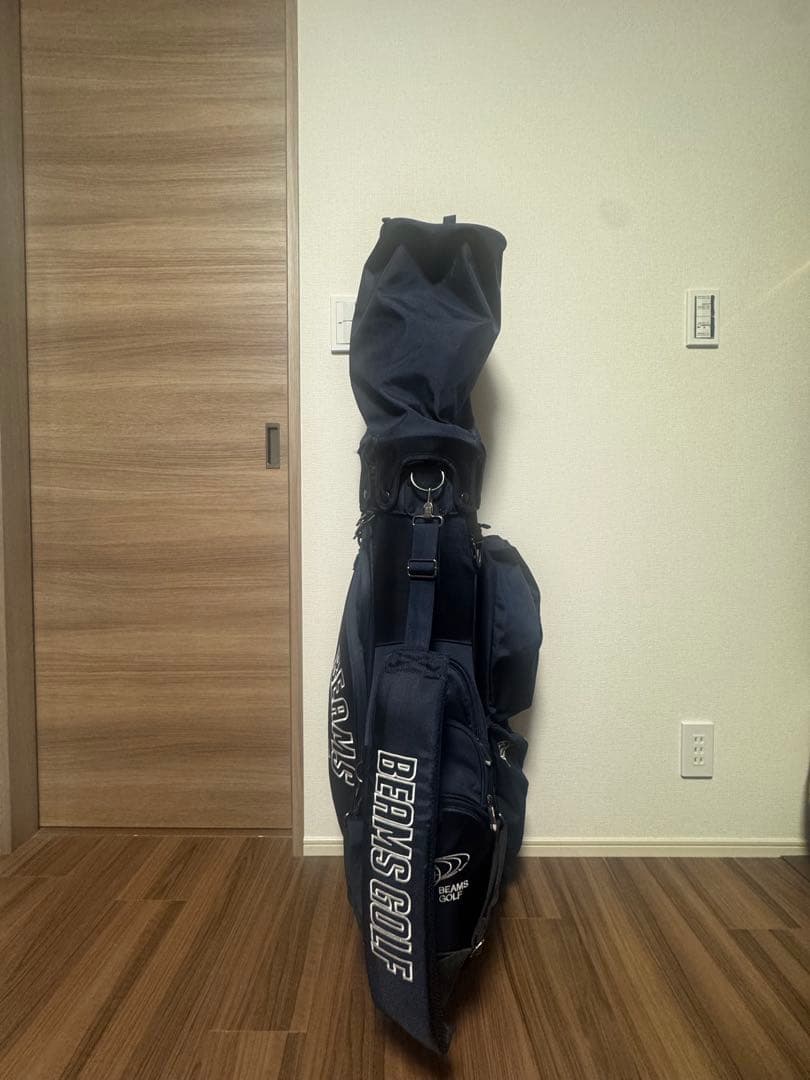 BEAMS GOLF キャディバッグ ネイビー