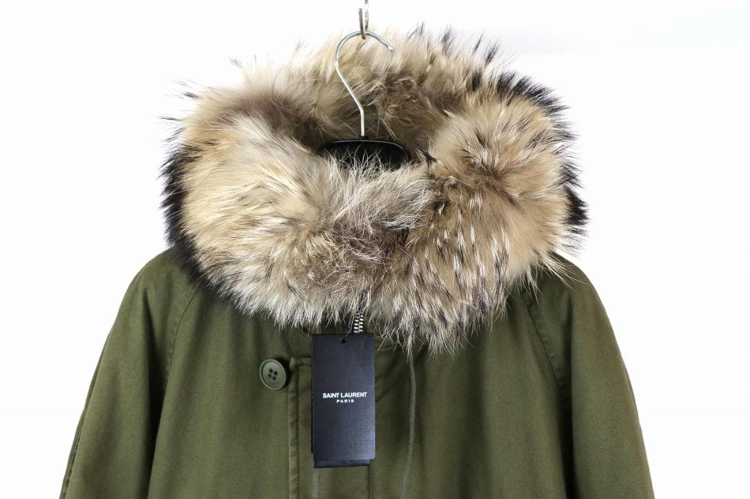 新品未使用 19aw saint laurent parisムートンコートカーキ