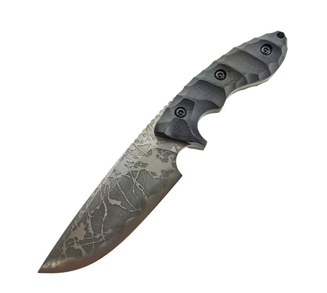 【希少】キクナイフ　ハシナウカムイエッチング　松田菊男