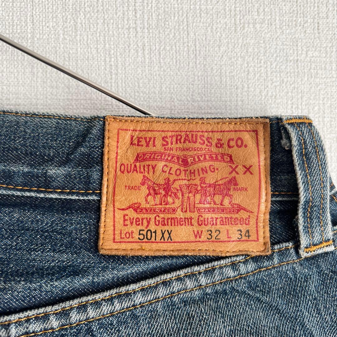 希少 Levi's 501XX W32 赤耳 ビッグE 色落ち最高ハチノス鬼ヒゲ