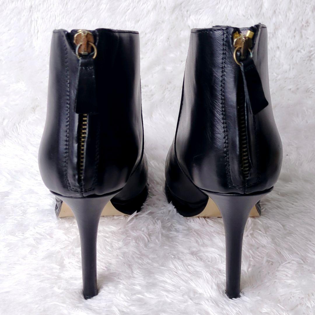 Max&Co マックスアンドコー 本革 ピンヒール ショートブーツ 黒 ブラック