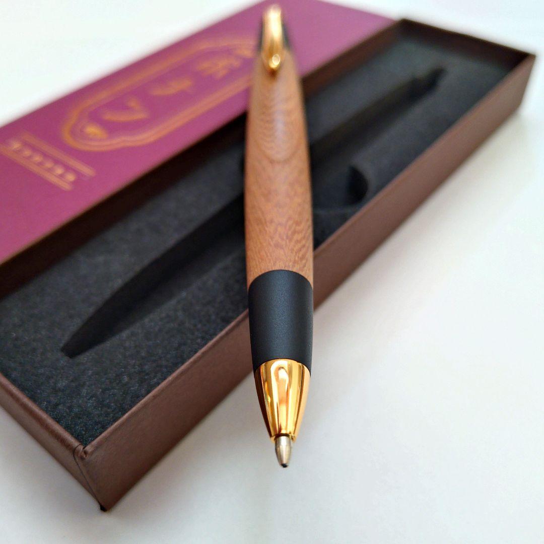 【★良杢★新品同等品】ボナンペン シャープペンシル（欅／けやき／真鍮金具）