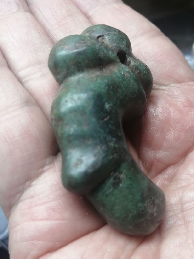 ★【ジャッキー】古墳期『獣形翡翠勾玉』出土品。儀式勾玉。6.50cm