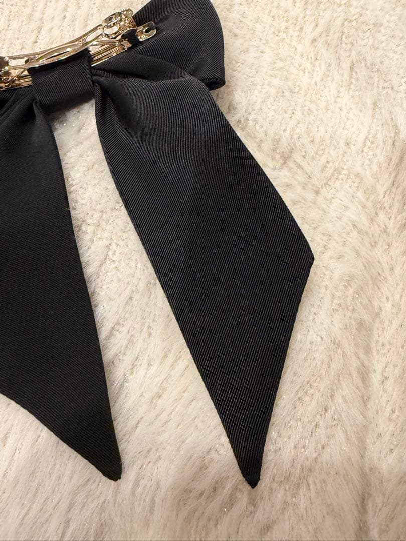 Dior Twist リボンバレッタ ブラック ディオール ヘアアクセサリー