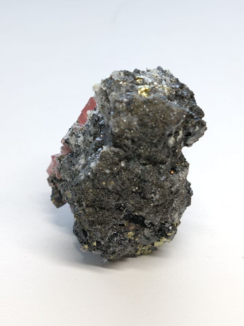 ロードクロサイト(インカローズ)　蛍石　水晶　パイライト　鉱物　標本　USA産