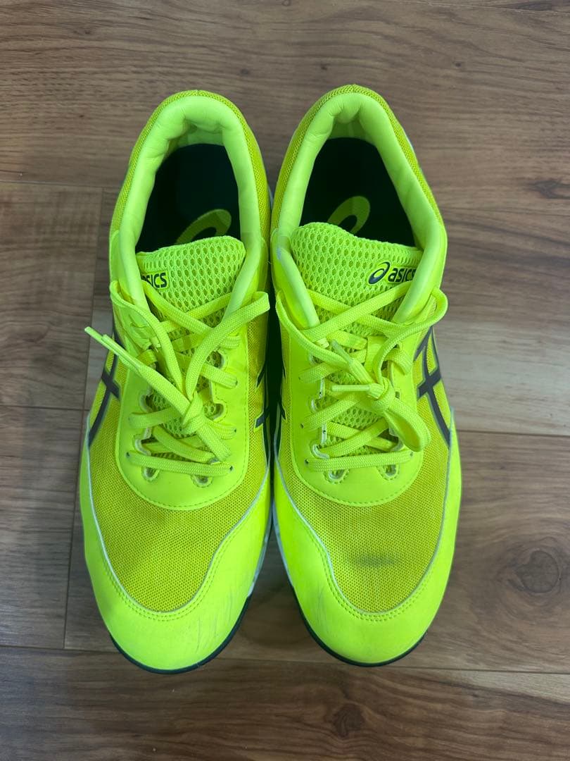 ASICS 蛍光イエロー　安全靴　28cm ⑩