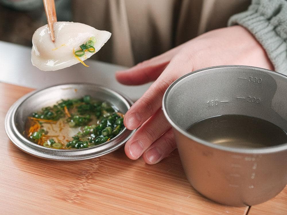 【新品２個セット】スノーピーク 深型チタンシェラカップ 蓋付き