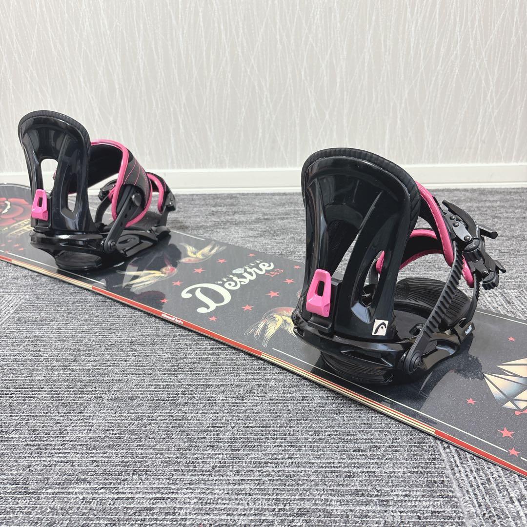超豪華❗️サロモン/HEAD レディース スノーボードセット★143cm+ブーツ付