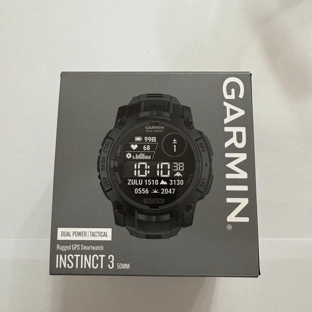 時計 GARMIN Instinct3 DualPower Tactical 50mm