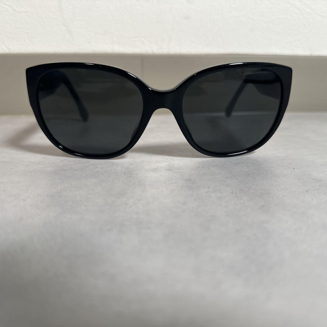 CHANEL シャネル ツイード サングラス ココマーク ロゴ金具 ケース付き