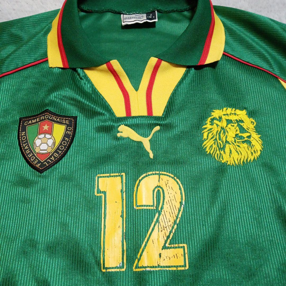 98年 W杯 カメルーン代表 プーマ サッカー 半袖 ユニフォーム ライオン