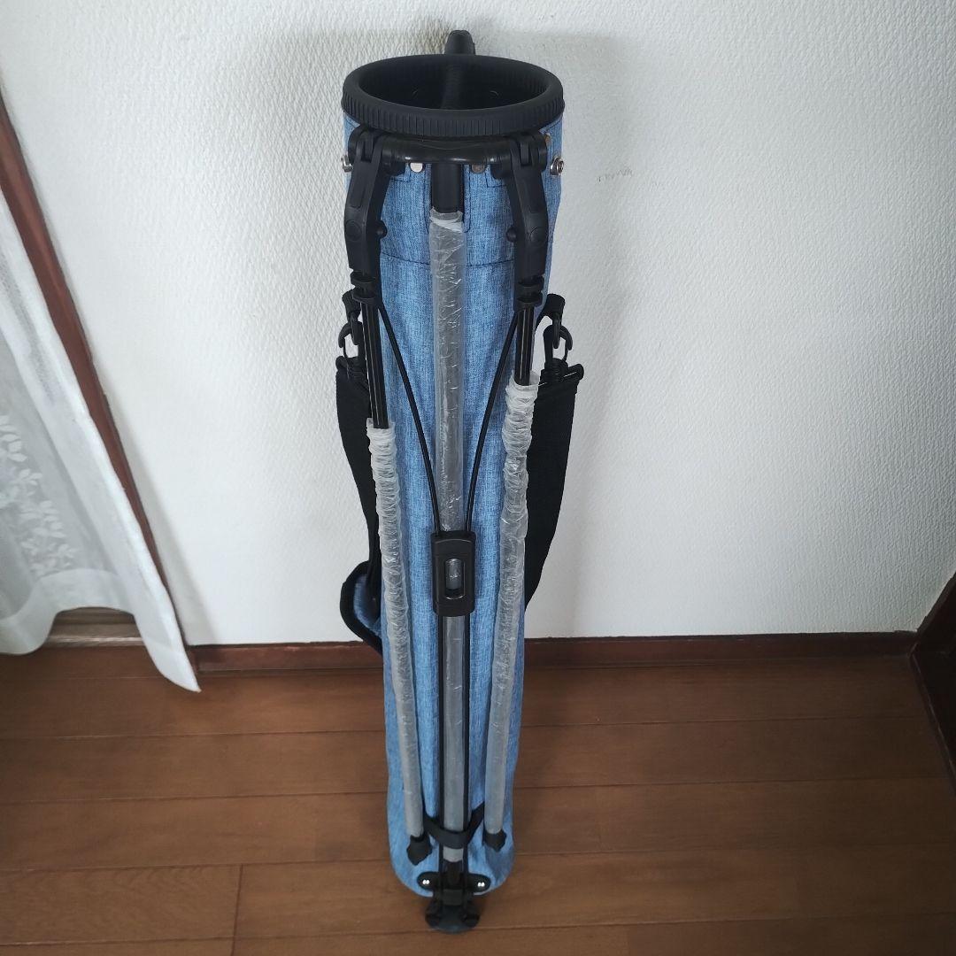 て*ぃ様 デニム風キャディーバッグ セルフスタンドバッグ付き