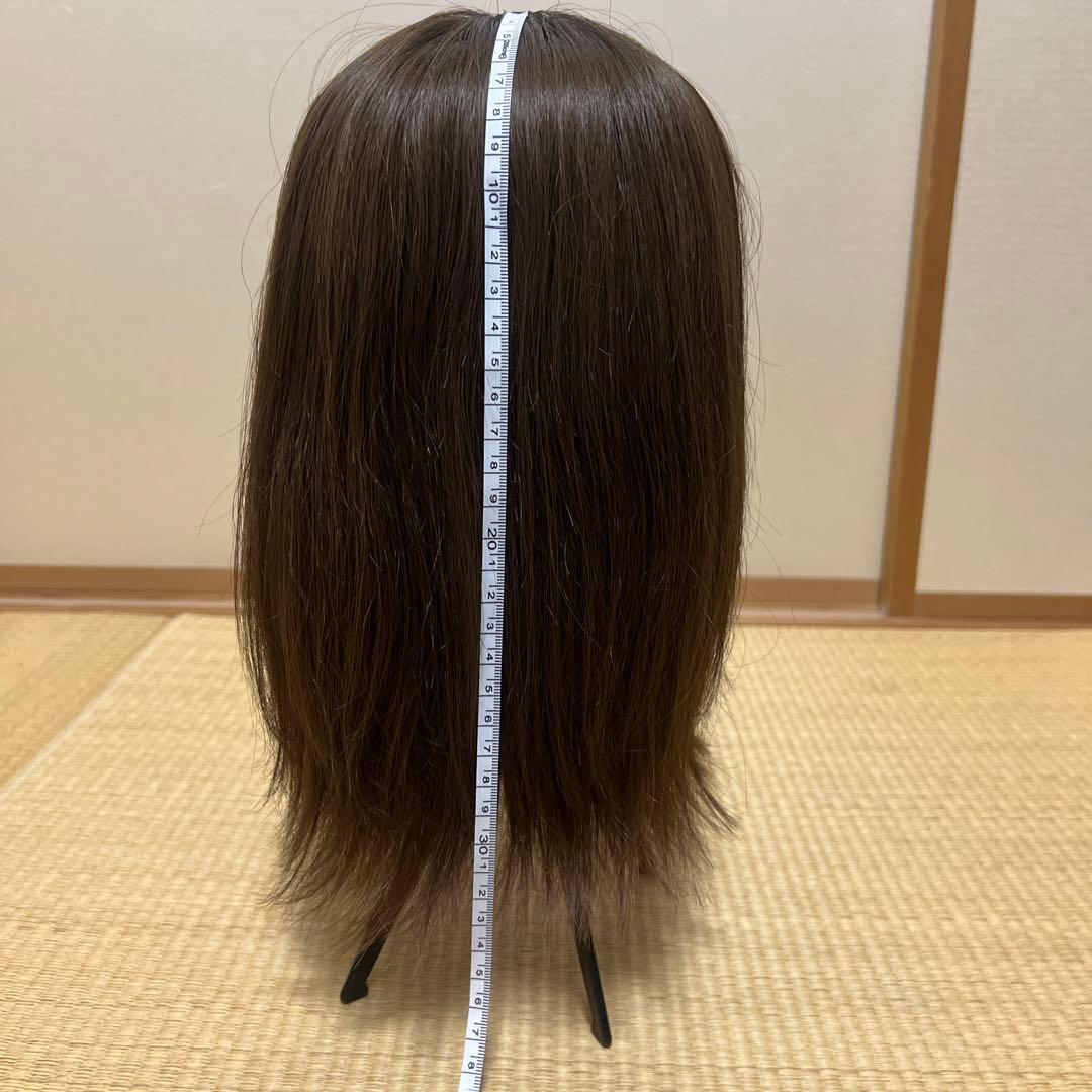 百合子ウィッグ人毛100%・ズレないバンド、絶壁サポートパッド　3点セット