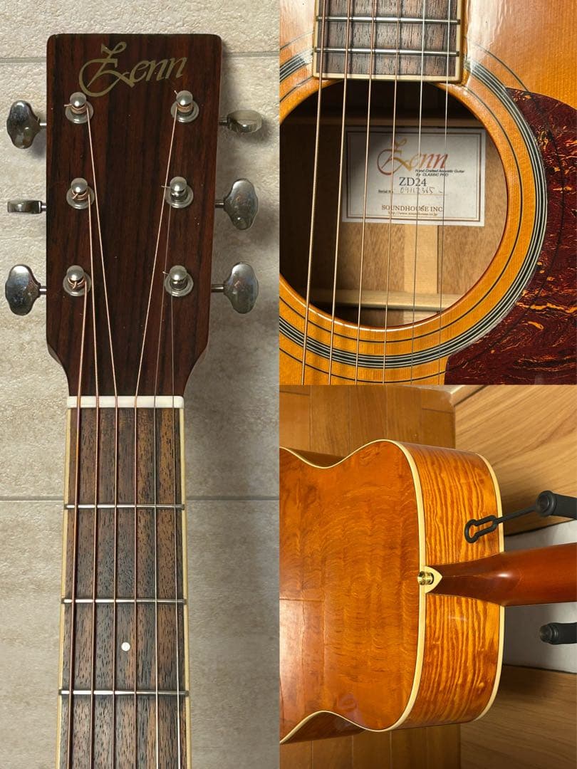 希少Zenn ZD24 修理調整済 倍音豊か・牛骨パーツ 新品弦交換済み