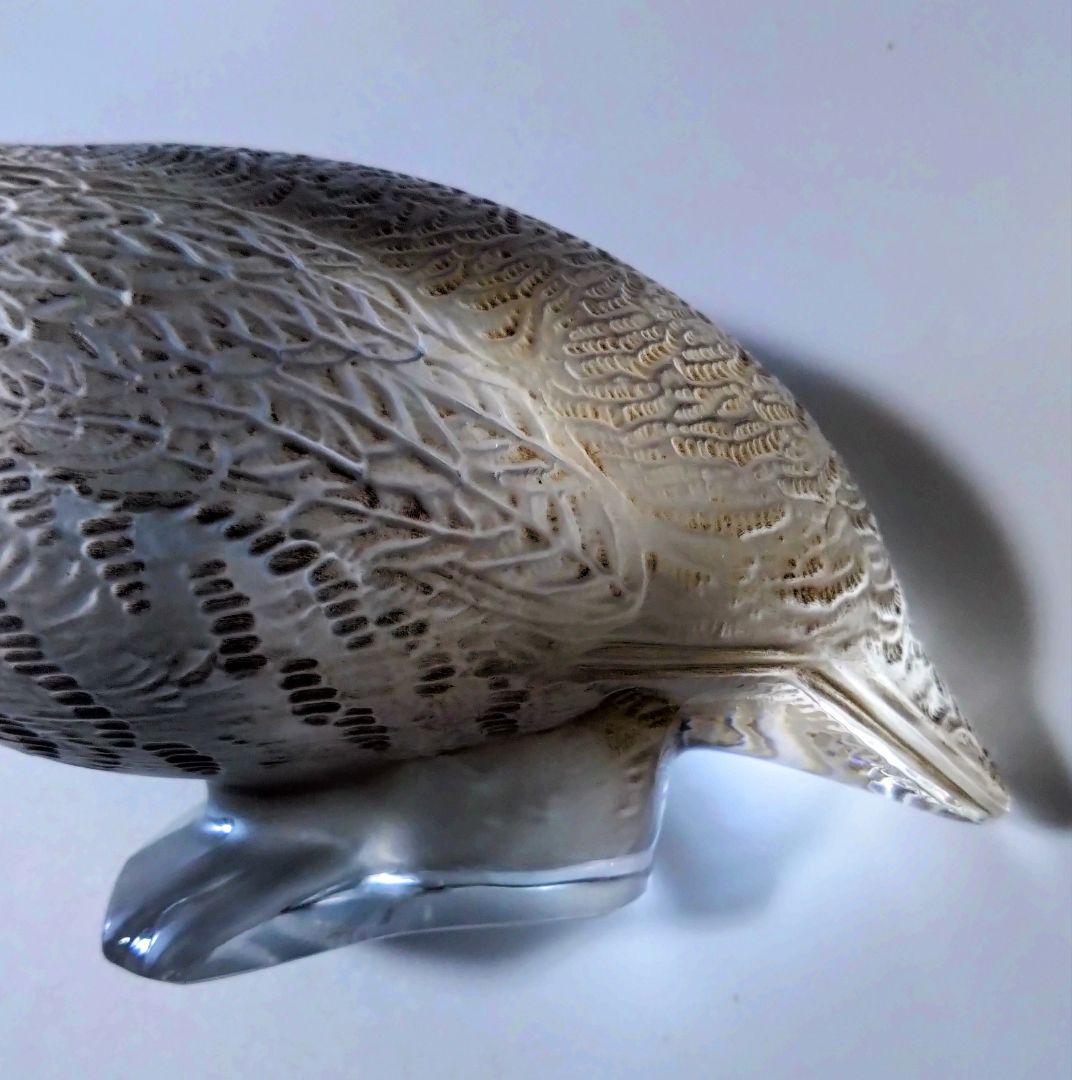 ルネ　ラリック　R LALIQUE　ウズラ　置物　オブジェ　クリスタル