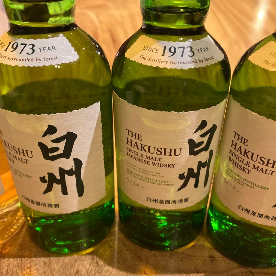 ミニボトル5本　白州4本　知多1本