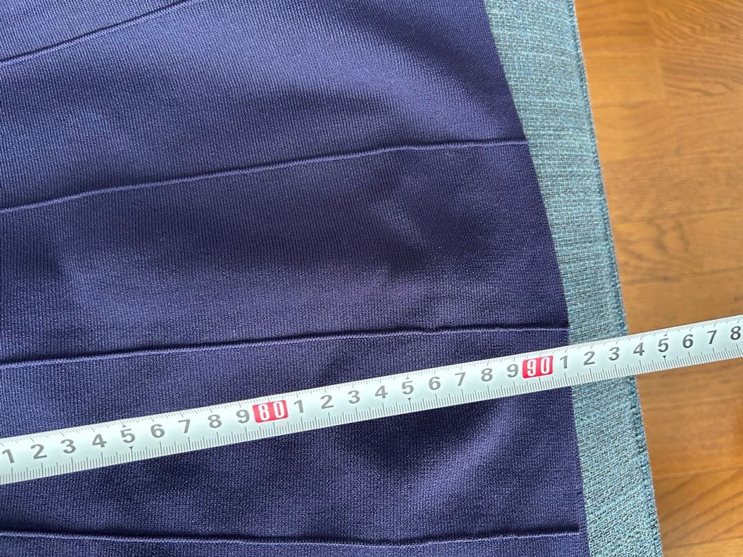 sandoroワンピース 長袖 ネイビー