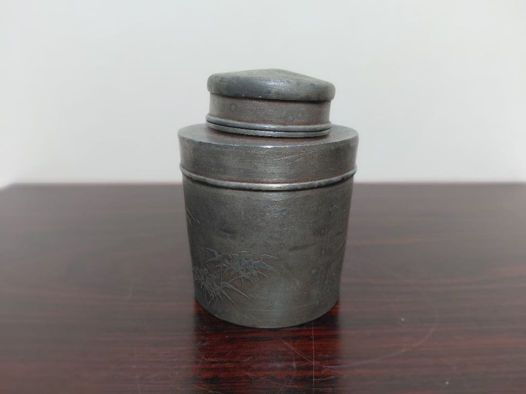 錫製 茶壺 在銘 茶道具 煎茶道具