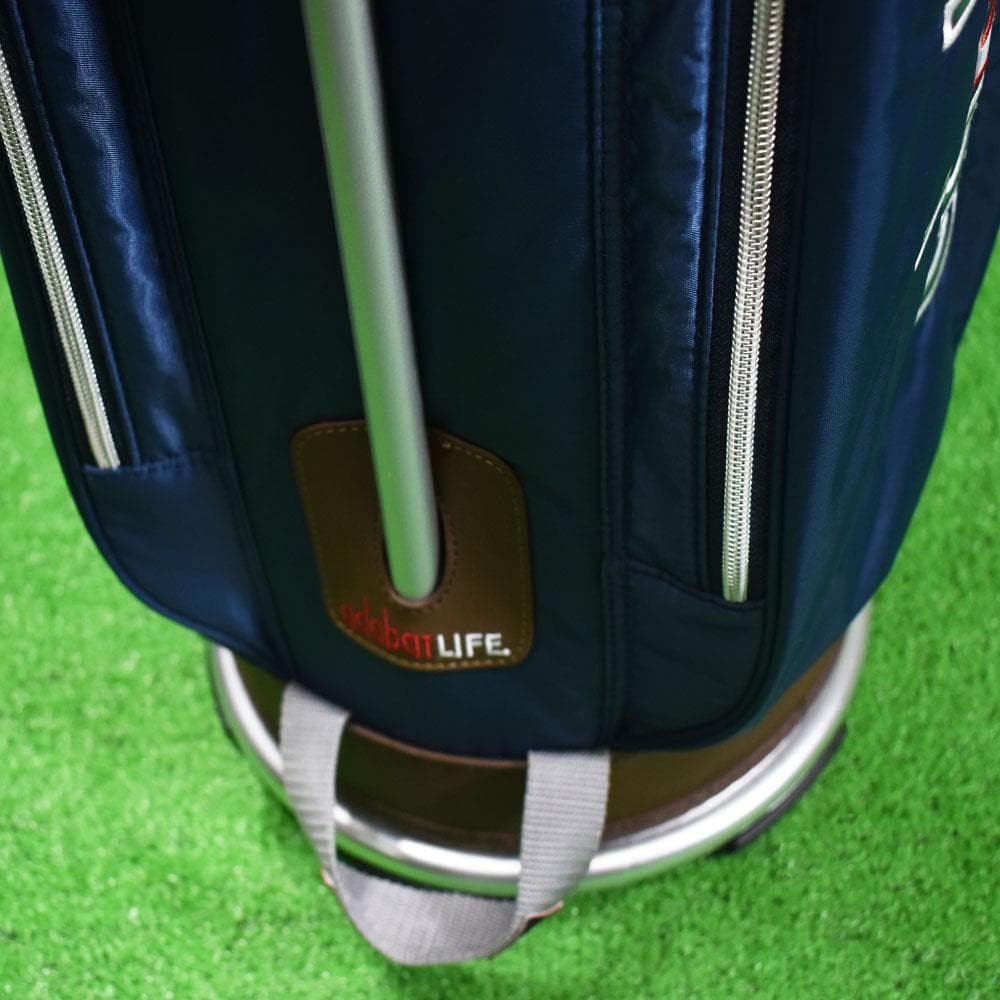 は*く様 adabat/アダバット キャディバッグ9型【ネイビー】美品！