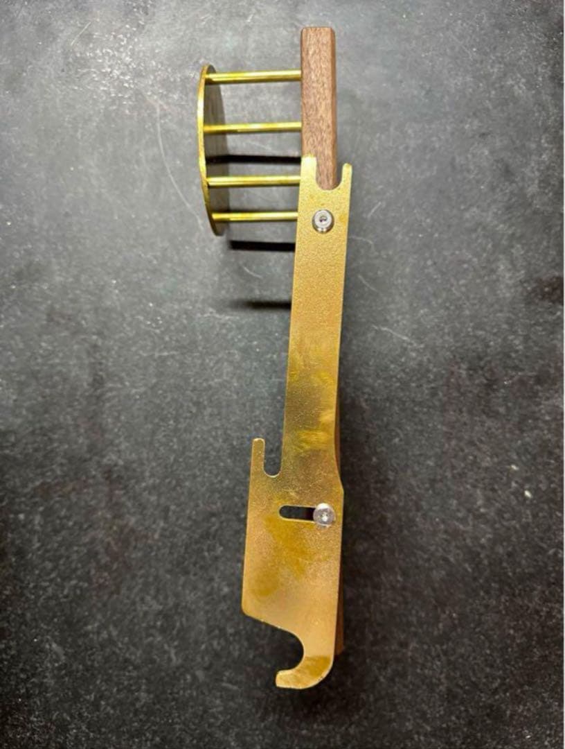 【送料込み】ウォルナット&真鍮　カーミットチェア　ドリンクホルダー