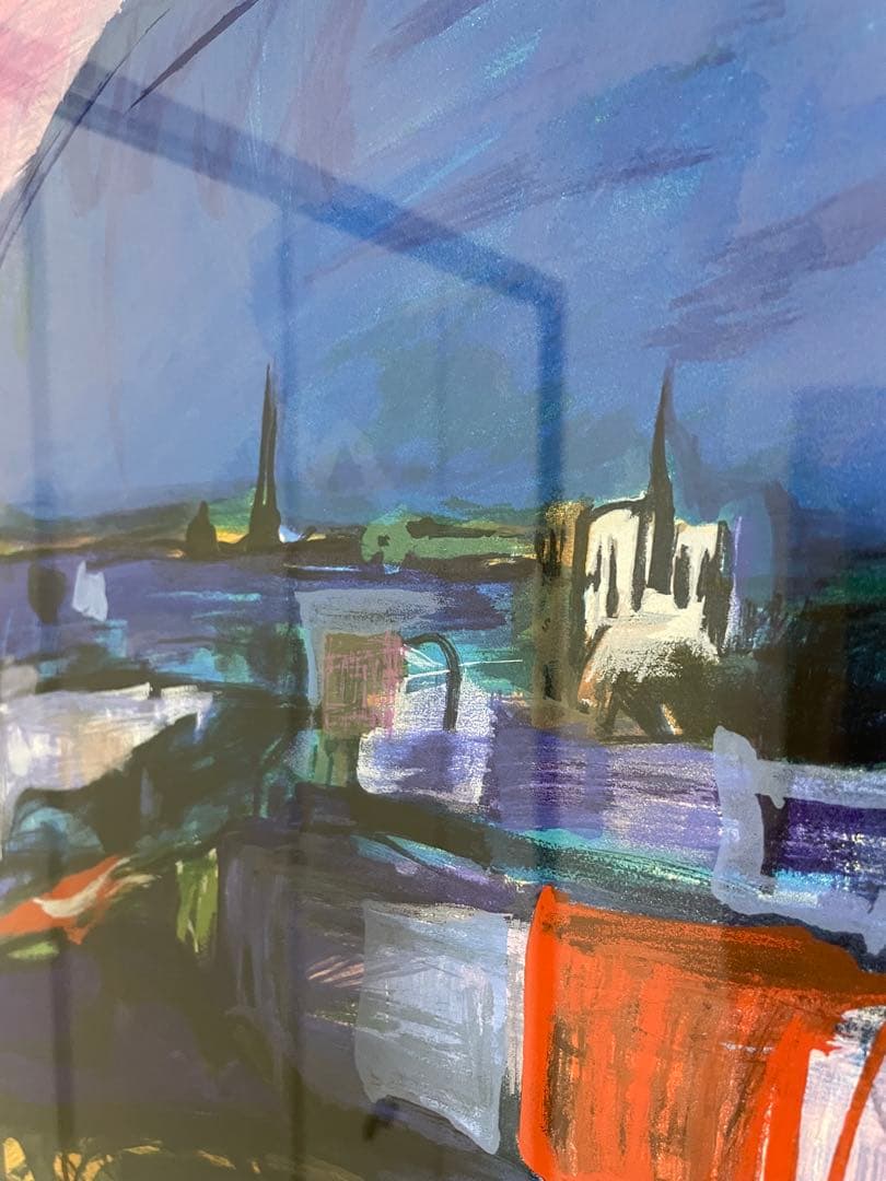 吉岡耕二『PARIS』　サロン・ドートンヌ正会員　版画(シルクスクリーン)