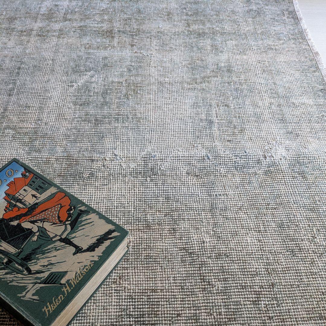 111×185 グレージュオーバーダイ　トルコヴィンテージラグ