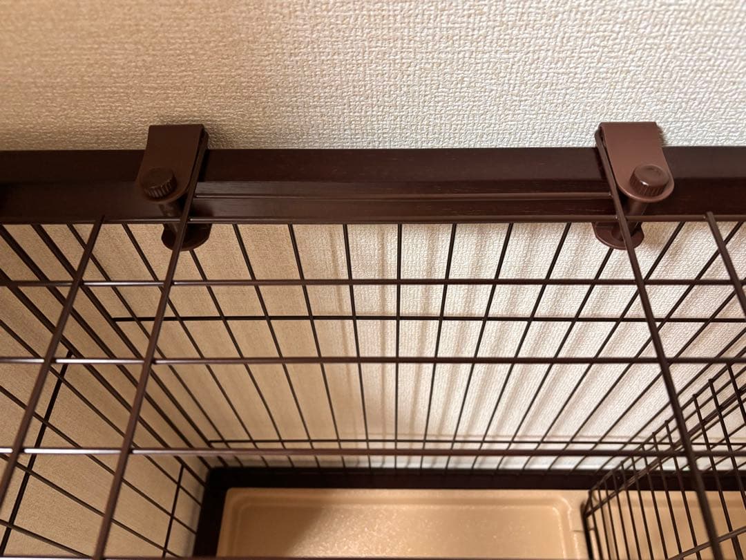 ペティオ 犬ケージ ブラウン ワイドサイズ