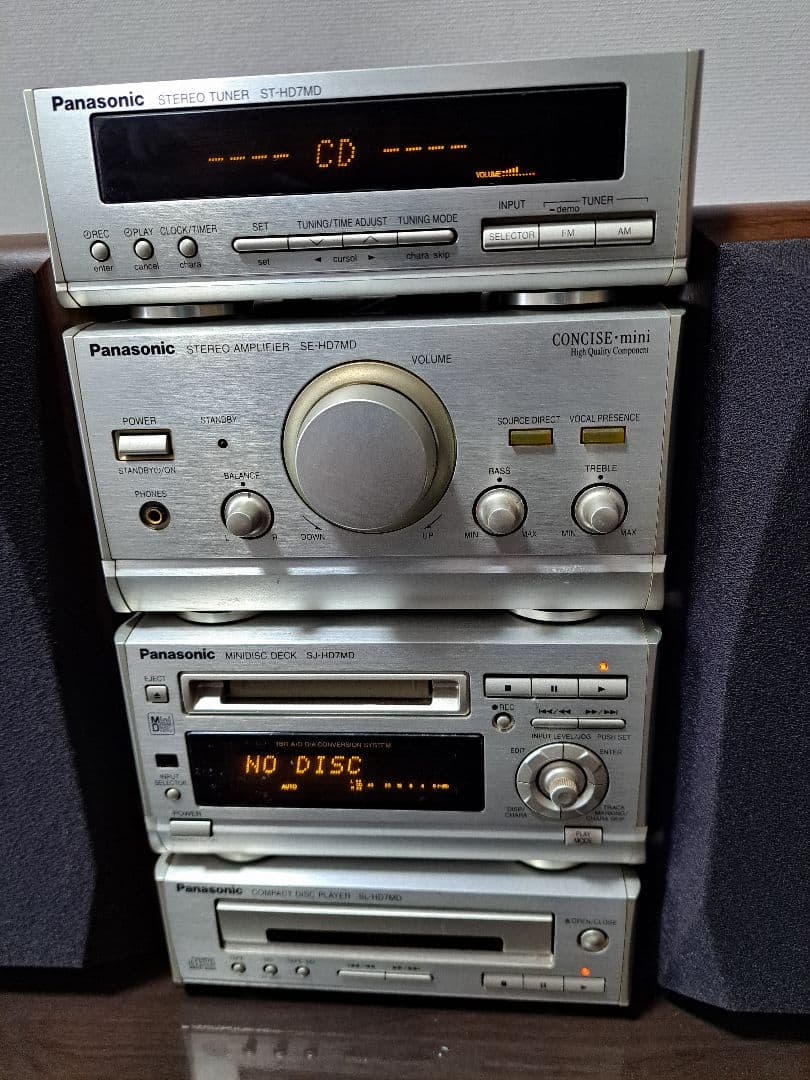 【ジャンク品】Panasonic コンポ HD7MD セットオーディオ