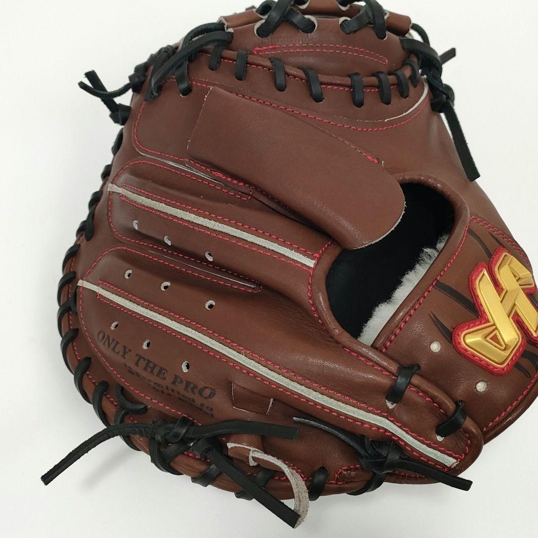 【極美品・ほぼ未使用】ハタケヤマ　硬式用　キャッチャーミット　PBW　和牛革