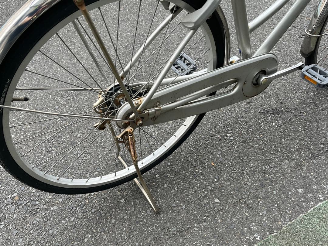 F*r様 〓中古LEDオートライト自転車★26インチ★シルバー★※注※配達地域限