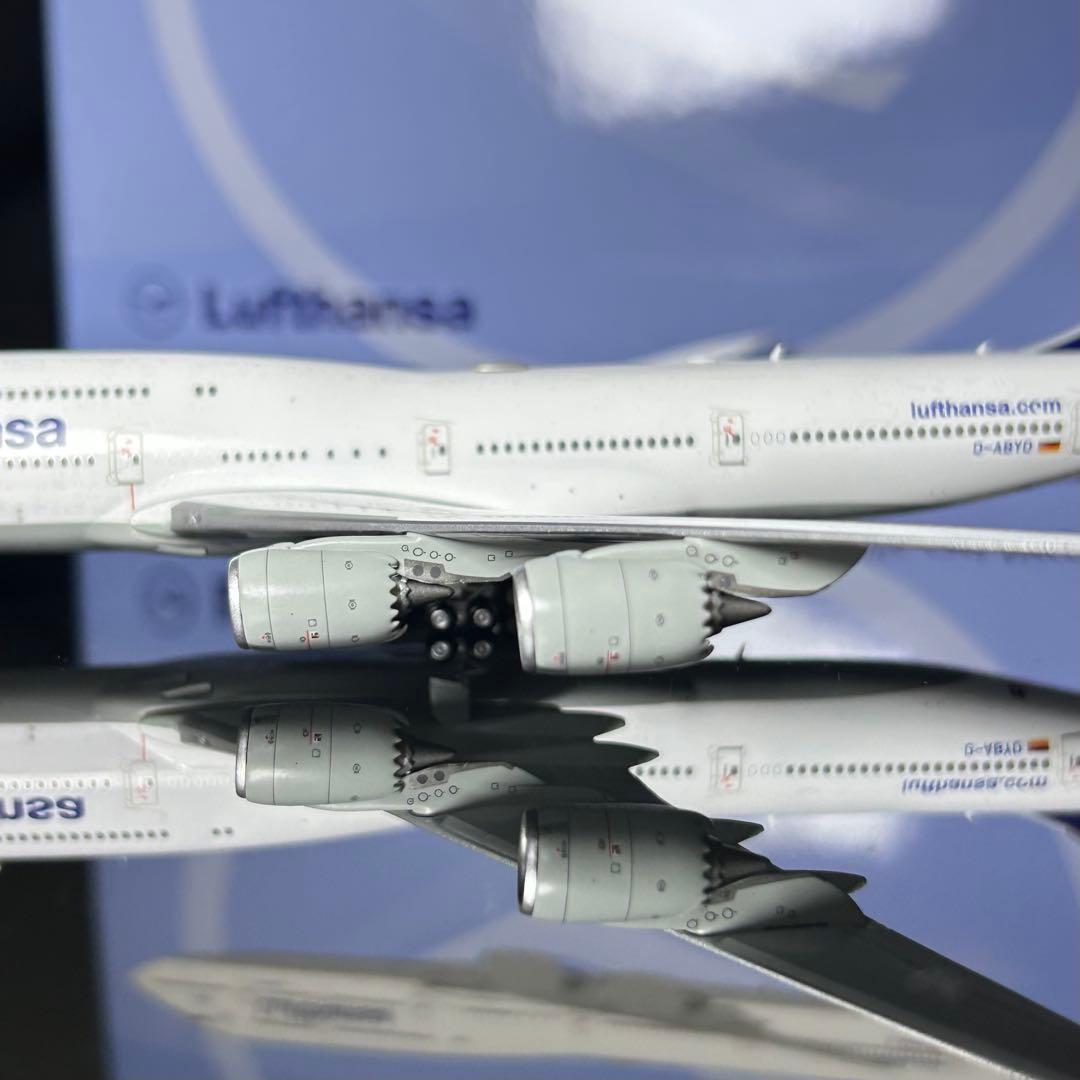 YYwings ルフトハンザ B747-8 D-ABYM 1/400 スタンド付
