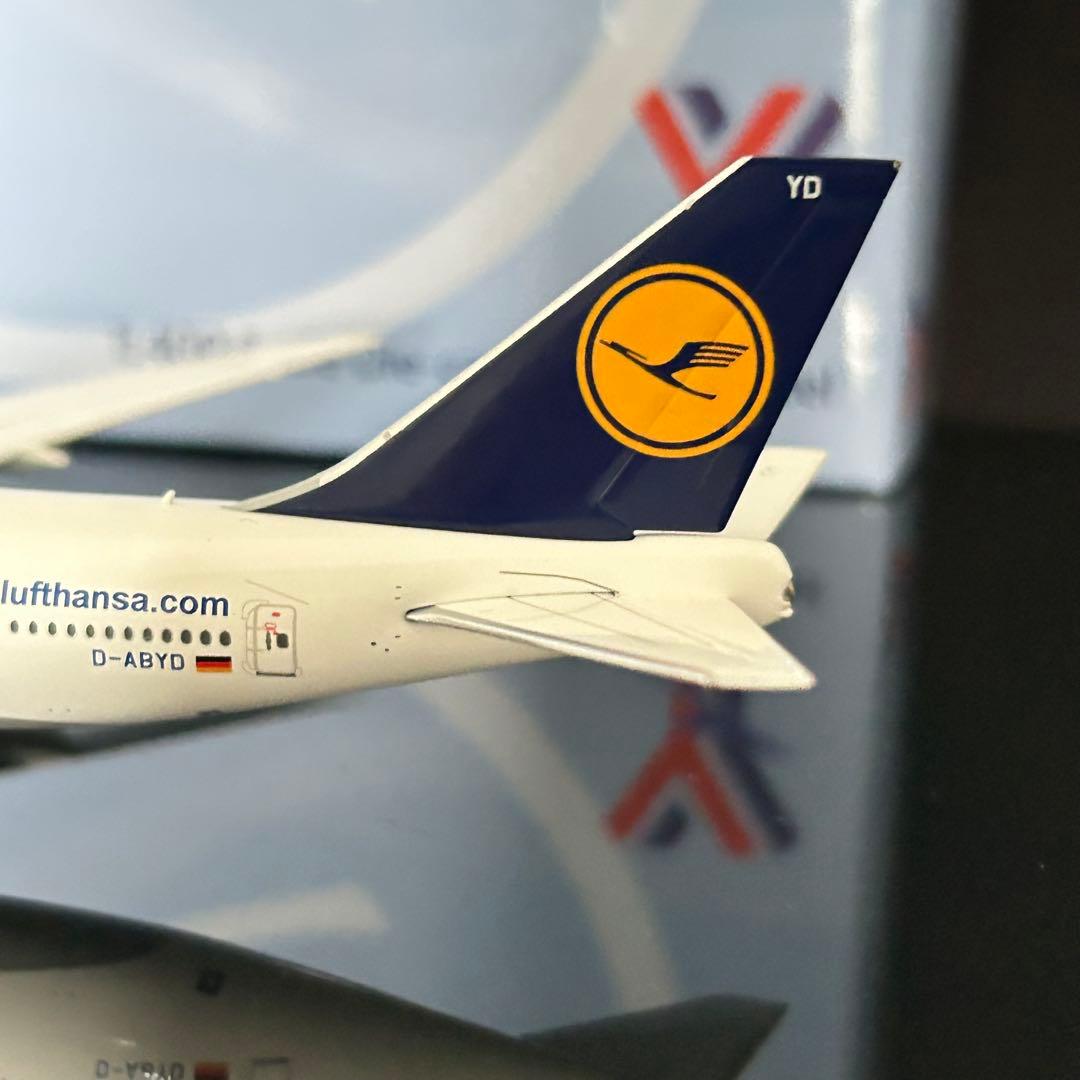 YYwings ルフトハンザ B747-8 D-ABYM 1/400 スタンド付