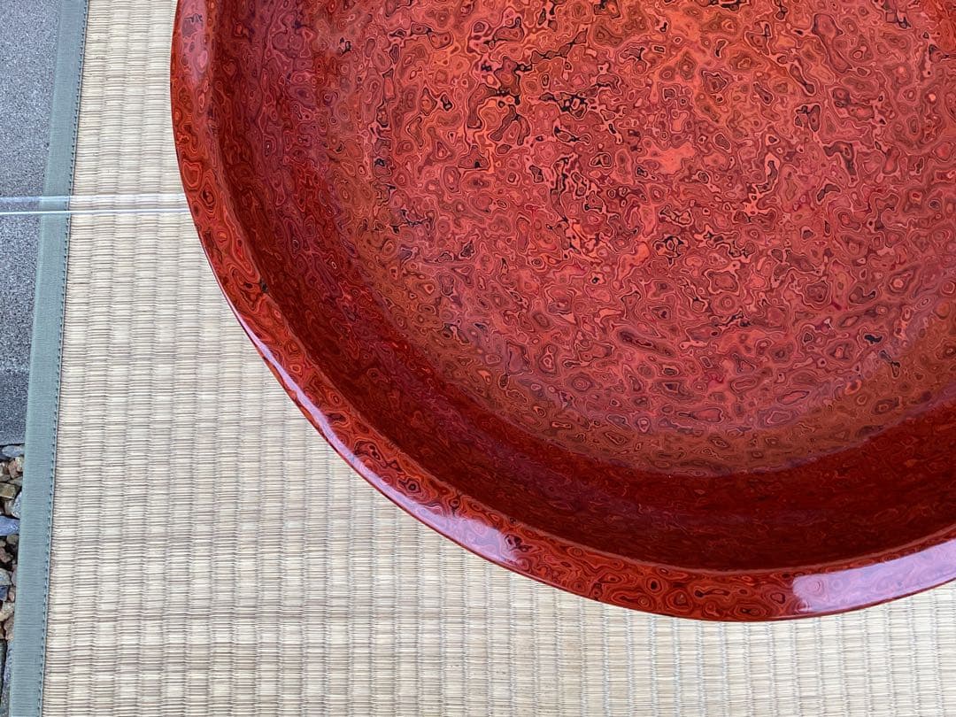 会津塗 こね鉢　研ぎ出し　高級品　そば打ち道具　売り切り　(検) 津軽塗　若狭塗