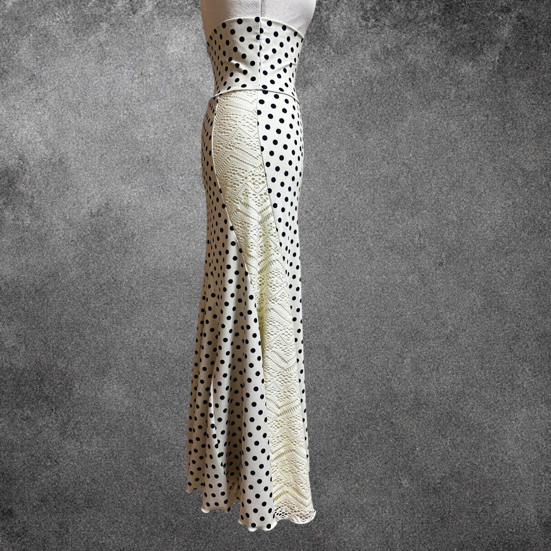 エスカルゴファルダ　水玉×レース重ねデザイン　1点もの