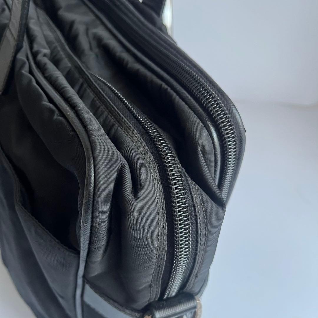 ✨️極美品✨️ PRADA ビジネスバッグ　ハンドバッグ　ナイロン　レザー　黒