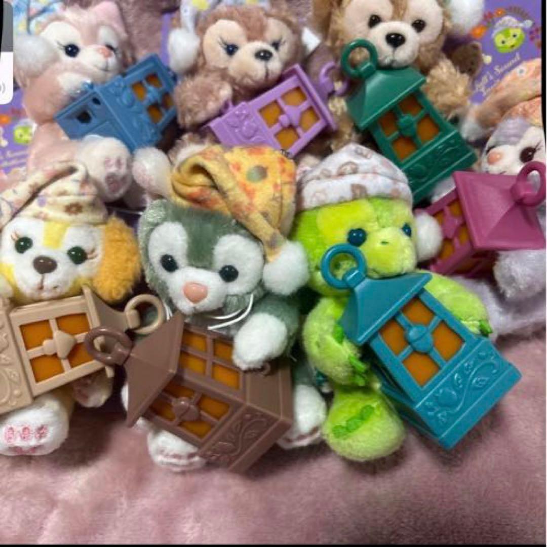 と*ぺ様 ♥️ディズニーシー♪ダッフィー＆フレンズ 光るランタン ぬいぐるみチェ