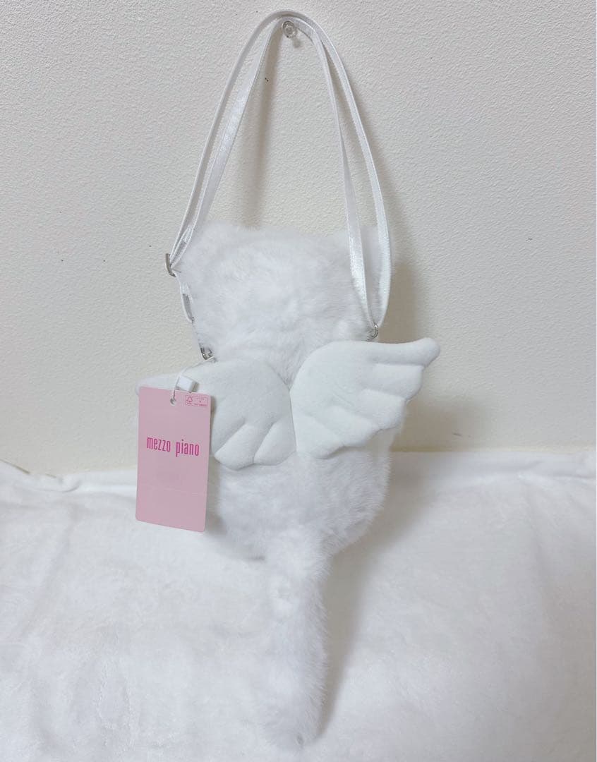 mezzo piano ぬいぐるみポシェット 猫デザイン 新品タグ付き