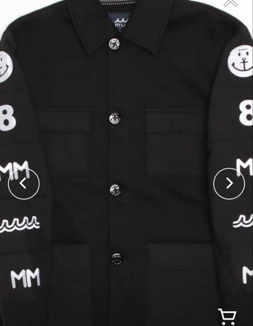 muta MARINEメルトン ジャケット 黒 Ｌサイズ ムータマリン