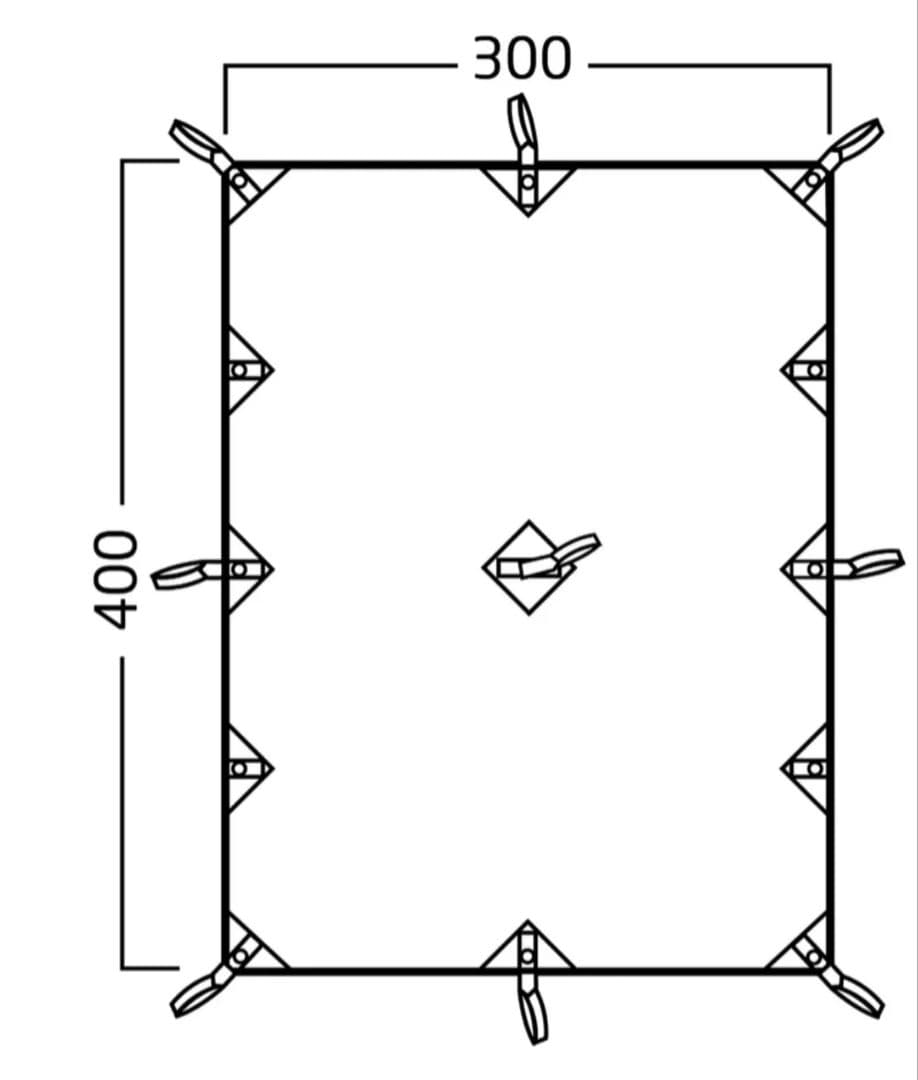 Nordisk Kari 12 タープ 300x400cm