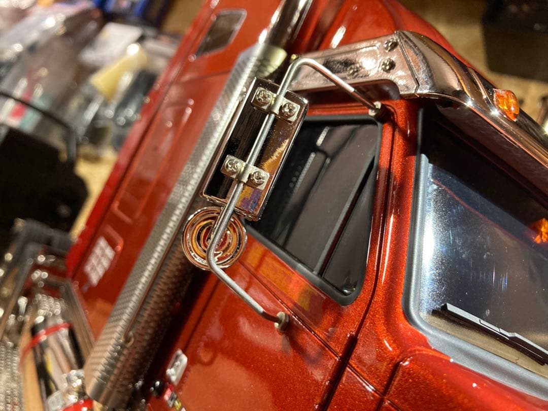 M様納車待ち　タミヤ　ナイトハウラーカスタム　フルオペ　サキールオレンジ