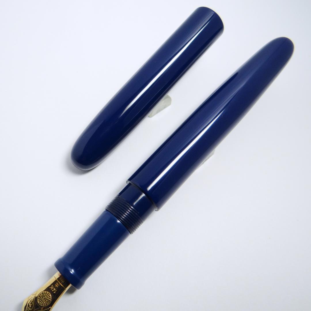 【旧型・希少品】中屋万年筆 NAKAYA シガーロング 菖蒲 漆 14K太字B