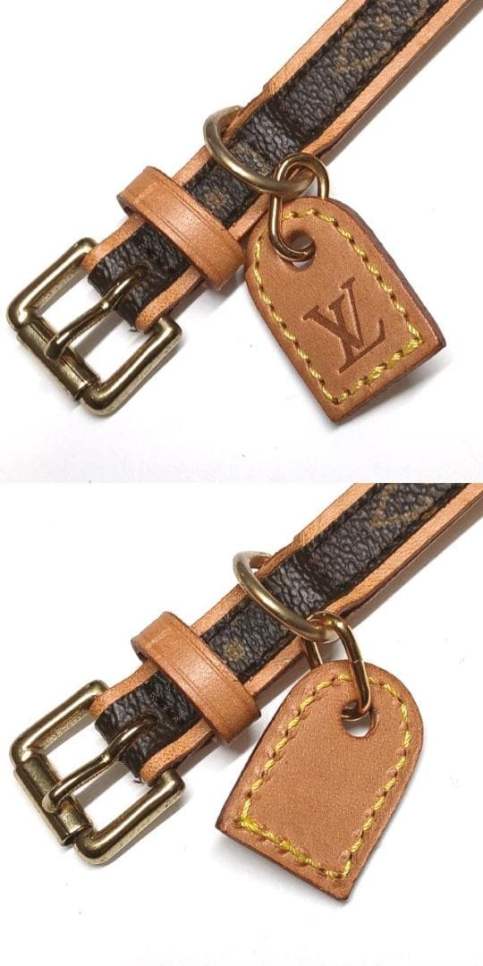 良品 ルイヴィトン 首輪 カラー 小型犬 M58072 コリエバクスターPM②